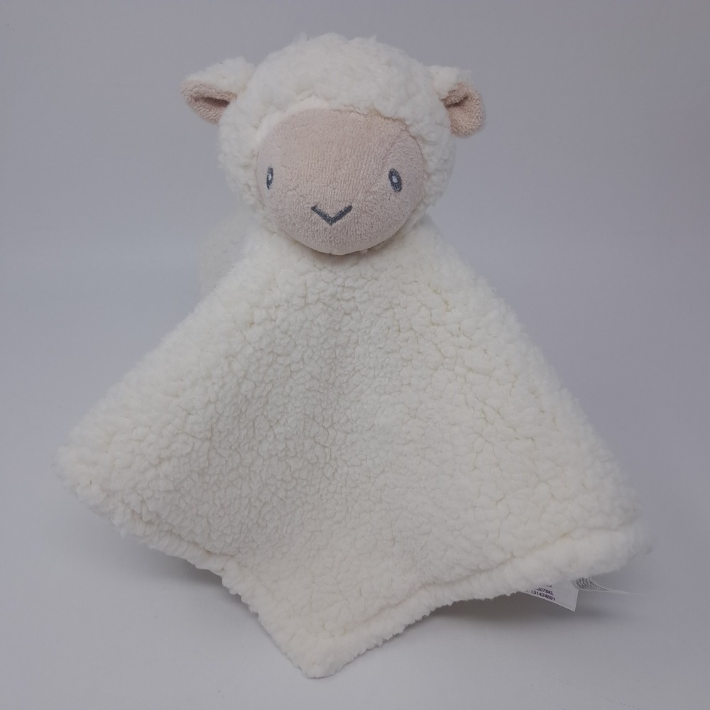 Parents Choice Lamb Security Blanket Cream Sherpa Sheep Lovey PC203078KL Satin